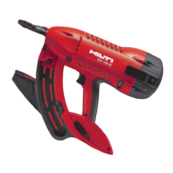 Hilti GX 100-E Mode D'emploi