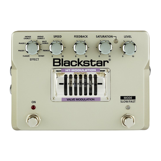 Blackstar HT-MODULATION Mode D'emploi