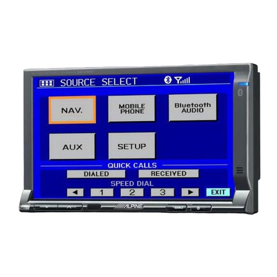 Alpine TME-M740BT Mode D'emploi