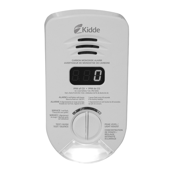 Kidde KN-COP-DP-10YHCA Guide De L'utilisateur