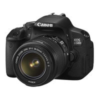 Canon EOS 650D Mode D'emploi