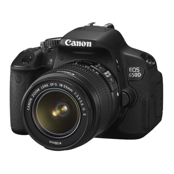 Canon EOS 650D Mode D'emploi