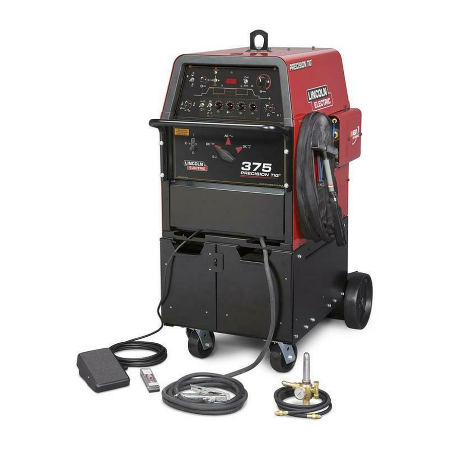 Lincoln Electric PRECISION TIG 375 Manuel De L'opérateur