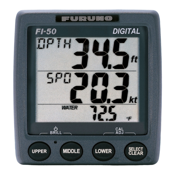 Furuno FI-50 Instrument Série Guide D'utilisation