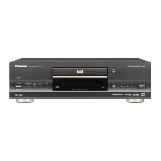 Pioneer DV-737 Mode D'emploi