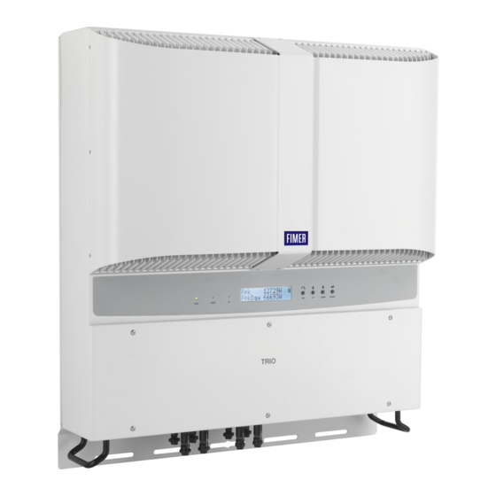 Fimer PVI-10.0-TL-OUTD Guide D'installation Rapide