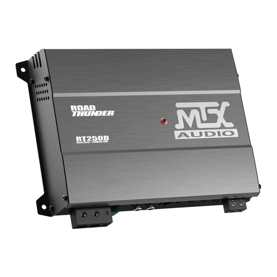 MTX Audio ROAD THUNDER RT250D Manuel