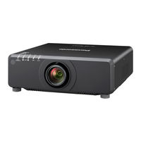 Panasonic PT-DW750 Manuel D'utilisation