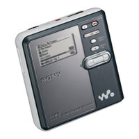 Sony WALKMAN MZ-RH910 Mode D'emploi