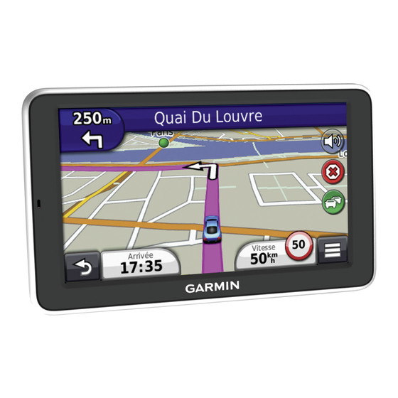 Garmin Nuvi Série Manuel D'utilisation