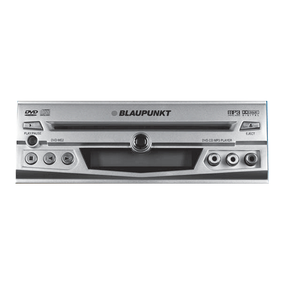 Blaupunkt ME2 Notice D'emploi Et De Montage