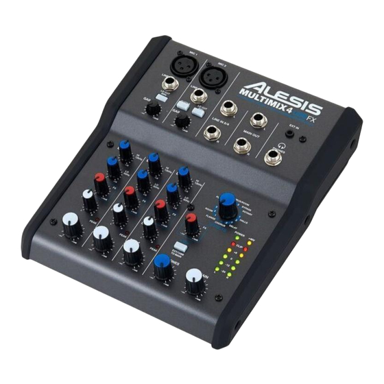 Alesis MultiMix 4 USB FX Guide D'utilisation