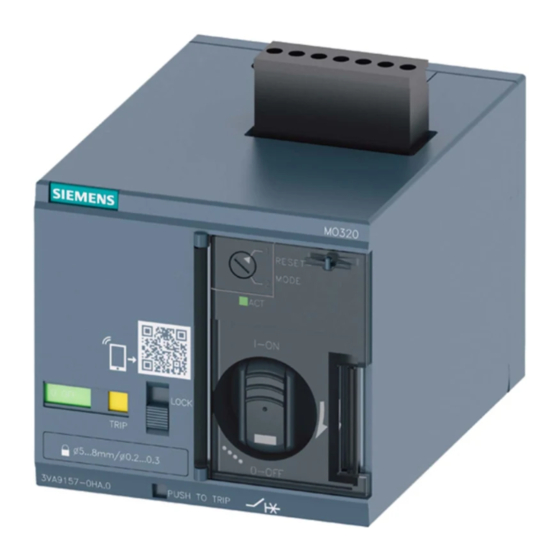 Siemens MO320 Notice D'utilisation