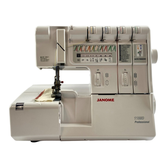 Janome 1100D Manuel D'utilisation