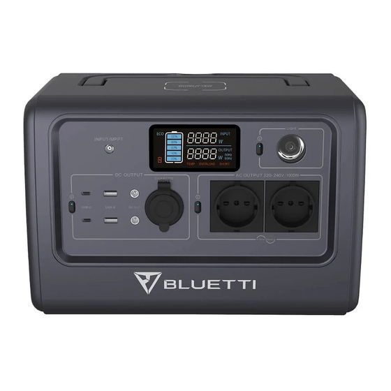 Bluetti EB70 Manuel D'utilisation