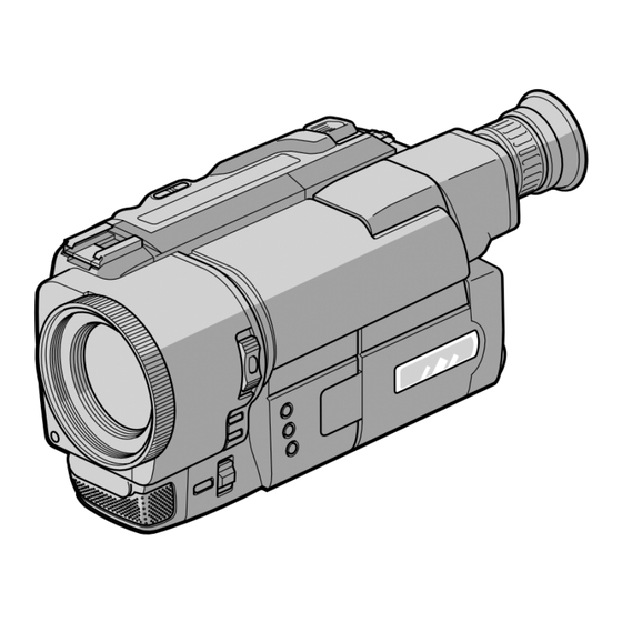 Sony Handycam CCD-TRV300E Mode D'emploi