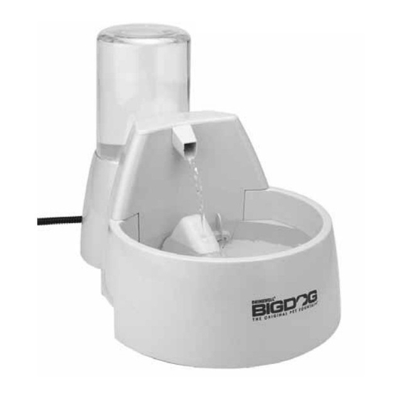 Petsafe Drinkwell Big-Dog Pet Fountain Manuel D'utilisation