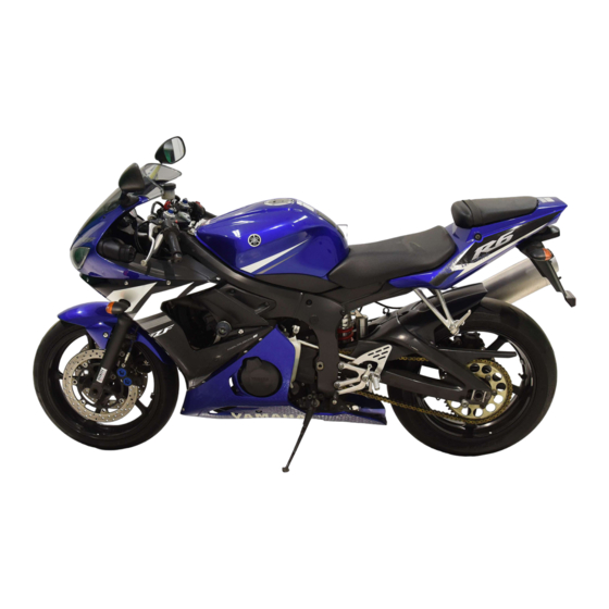 Yamaha Motor YZF-R6 2003 Manuels