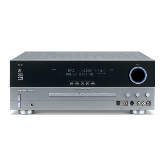 Harman Kardon AVR 130 Mode D'emploi