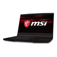 Msi GF63 8RC-288FR Manuel D'utilisation