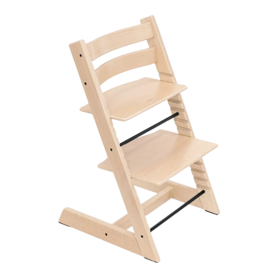 Stokke Tripp Trapp Notice D'utilisation