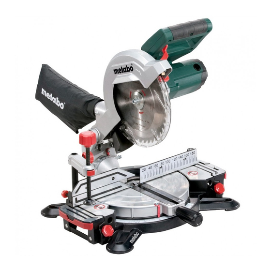 Metabo KS 216 M Lasercut Mode D'emploi