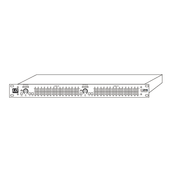 LD Systems LD EQ215 Manuel D'utilisation