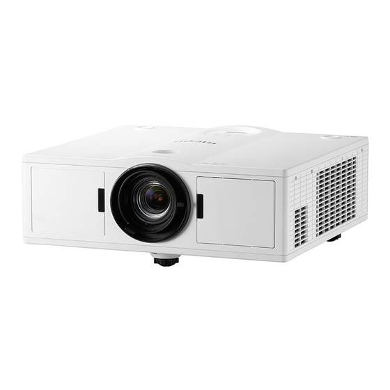 Ricoh PJ WXL5670 Manuel Utilisateur