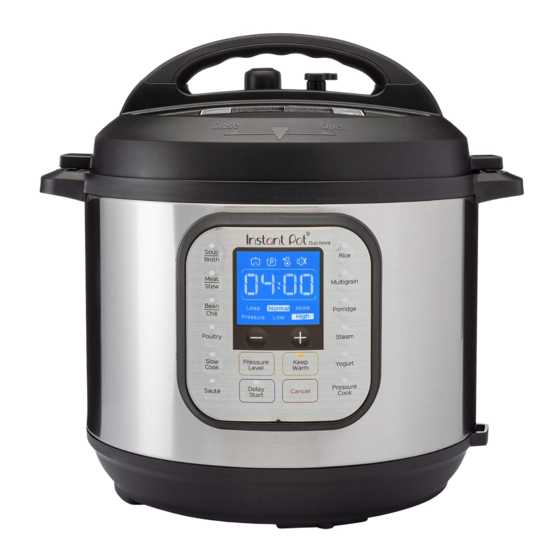 Instant Pot DUO NOVA Serie Manuel D'utilisation