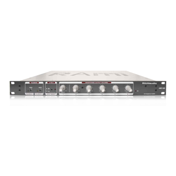 Ramiaudio AMC620 Manuel Utilisateur