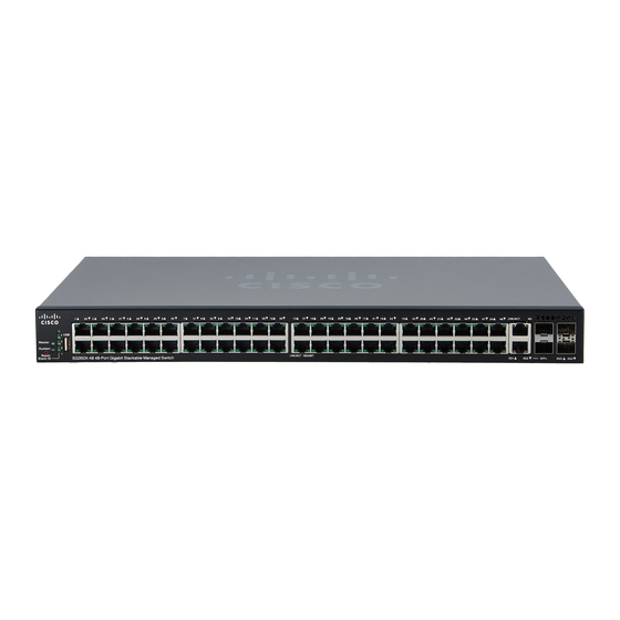 Cisco SG350X Mode D'emploi