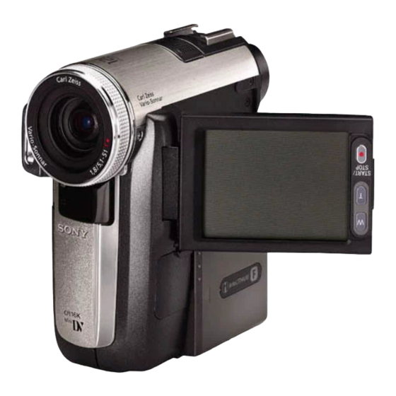 Sony Handycam DCR-PC350E Mode D'emploi