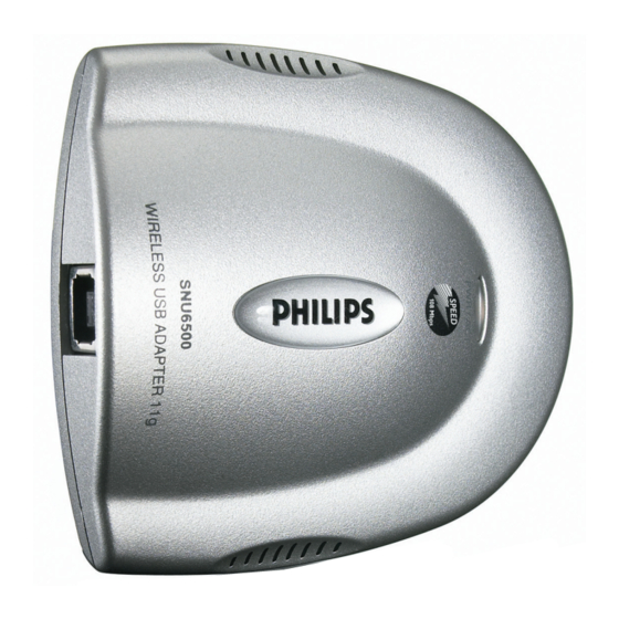 Philips SNU6500 Manuels