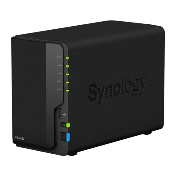 Synology NAS DS220+ Manuel D'utilisation