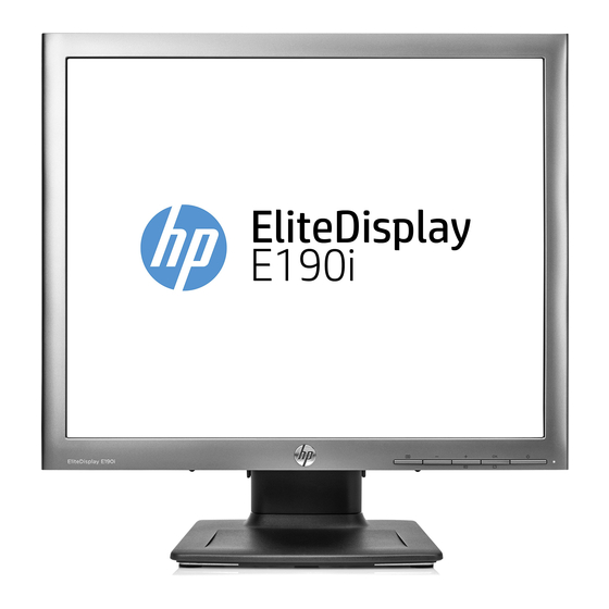 HP E190i Guide De L'utilisateur