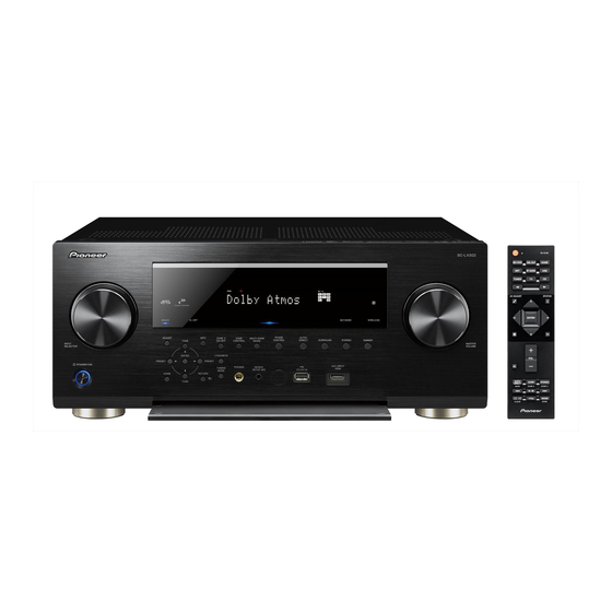 Pioneer SC-LX502 Mode D'emploi Base