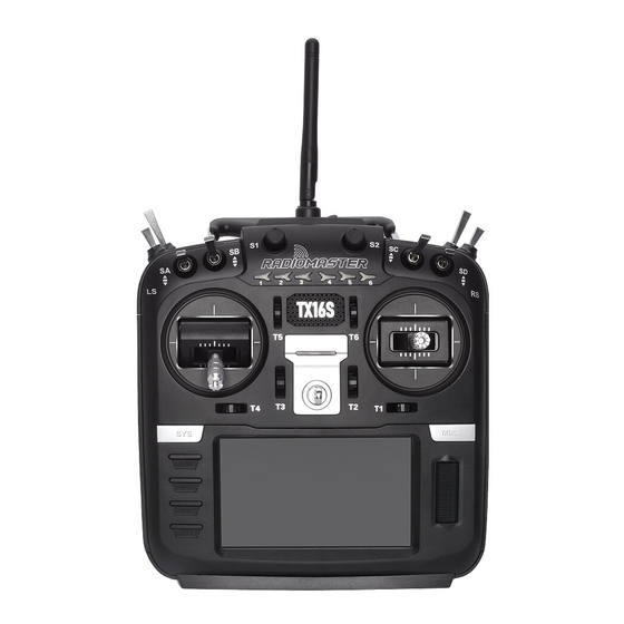 RadioMaster TX16S Manuels