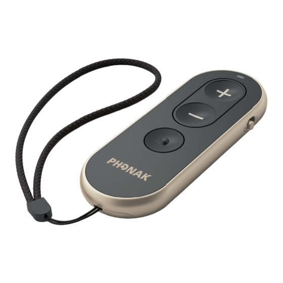 Phonak RemoteControl Mode D'emploi