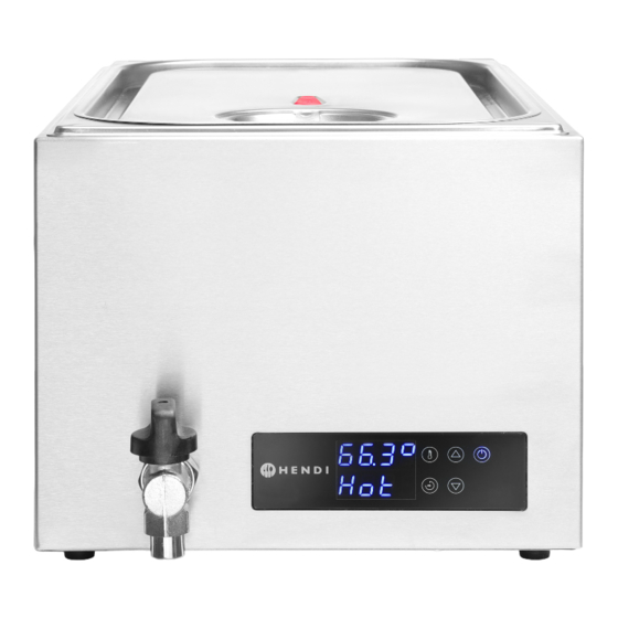 Hendi SOUS-VIDE SYSTEM Manuels