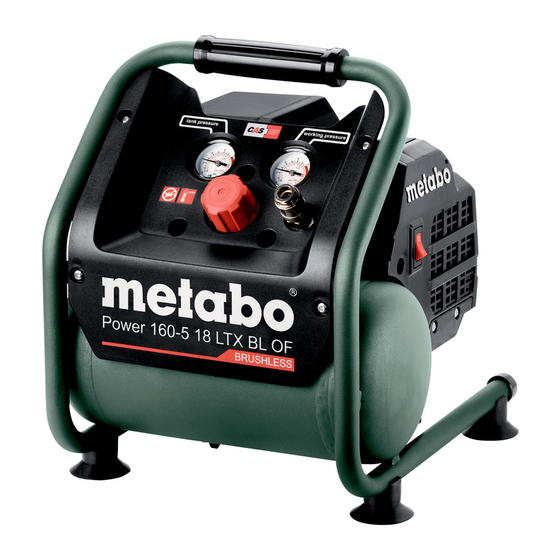 Metabo Power 160-5 18 LTX BL OF Notice Originale