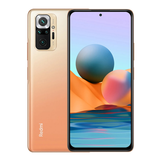 Xiaomi Redmi Note 10 Pro Guide D'utilisation