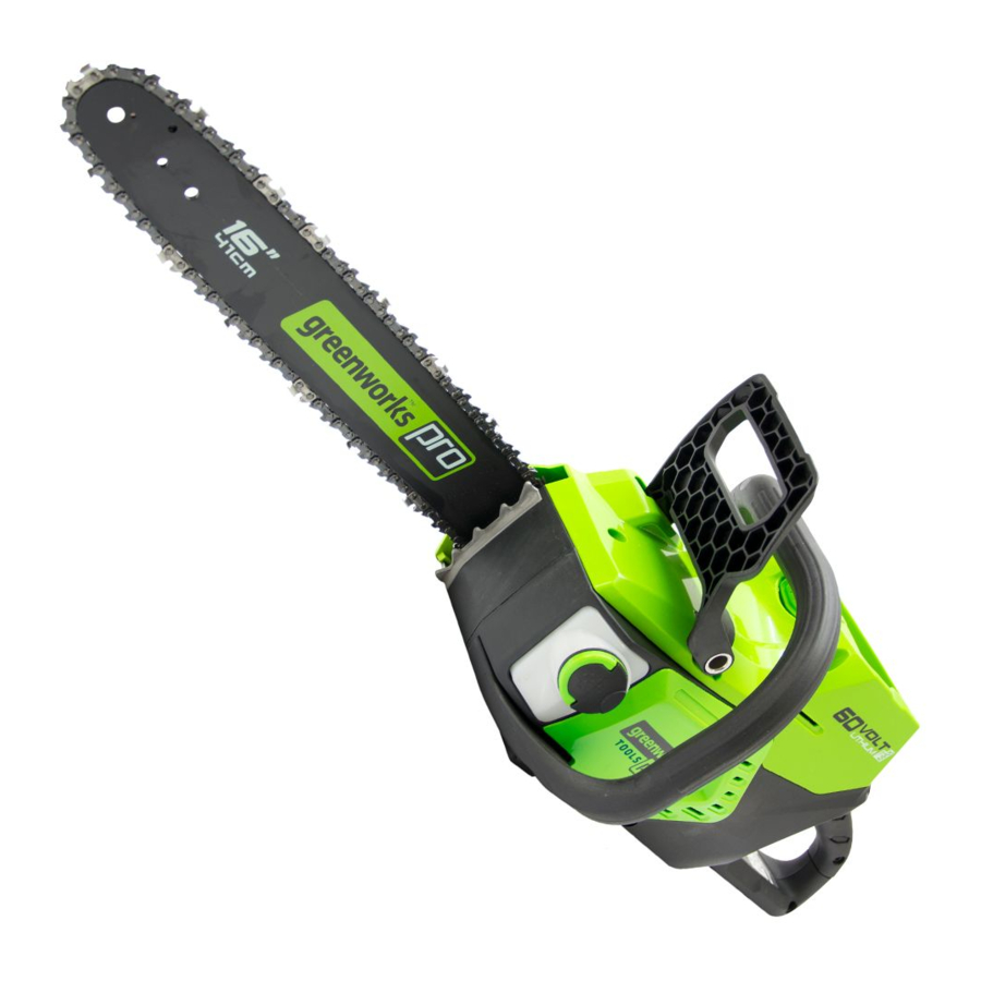 GreenWorks GD60CS40 Manuel Opérateur