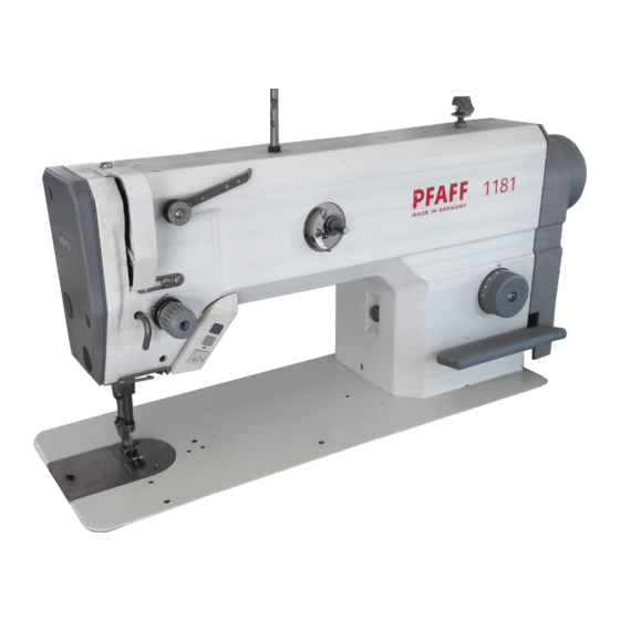 Pfaff 1181 Manuels