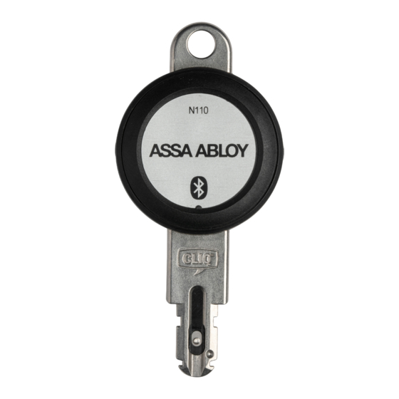 Assa Abloy Zikon Clé eCLIQ Connect Manuels