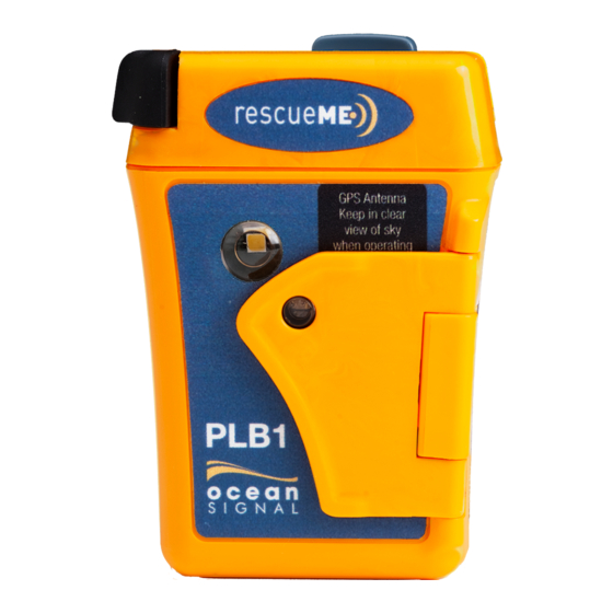 Ocean Signal rescueME PLB1 Manuel D'utilisation