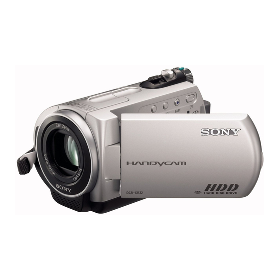 Sony HANDYCAM DCR-SR32E Guide Pratique