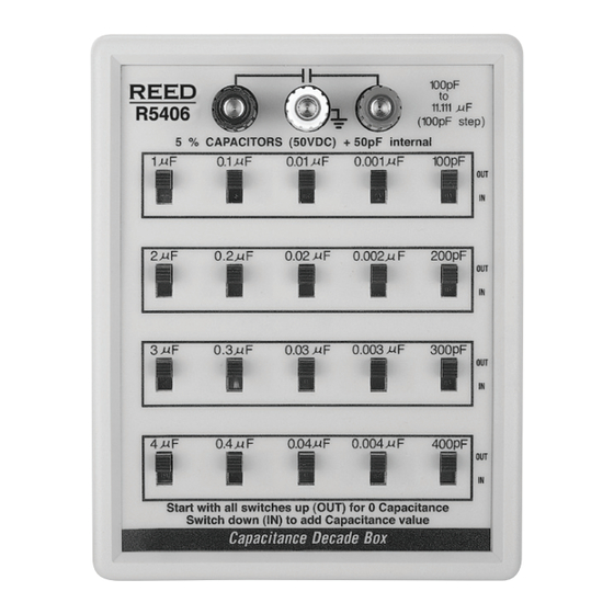 REED R5406 Manuel D'utilisation