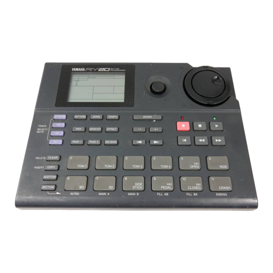 Yamaha RY20 Mode D'emploi