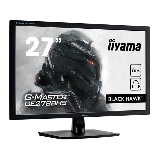 Iiyama G-Master GE2788HS-B1 Mode D'emploi