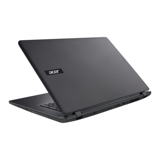 Acer Aspire E 17 Manuel D'utilisation